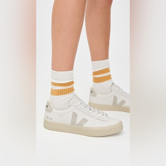 Veja Shoes - Veja Campo Chromefree Leather Sneakers White Sz: 39
